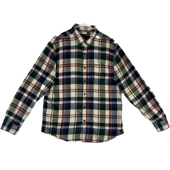 American Eagle Long Sleeve Button Up Flannel Shirt Mens XL Classic Fit Plaid Top - Picture 1 of 11